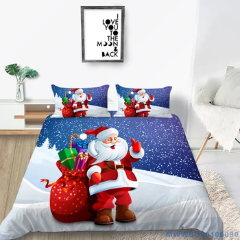 Červená A Zelená posteľná bielizeň Nastaviť Vianočný Darček Hot Predaj Perinu 3D Kráľovná Kráľ Twin Plný jednoduché Dvojité Jedinečný Dizajn Posteľ Nastaviť