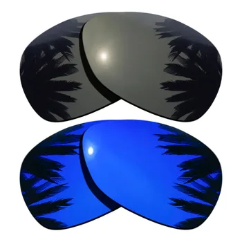 (Čierna+Fialová Zrkadlové Náter) 2-Páry Polarizované Náhradné Šošovky pre Crosshair 2012 UVA & UVB Ochrany