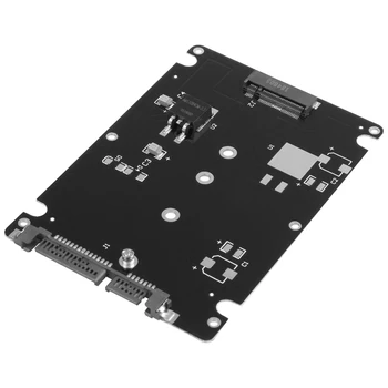 Čierne B + M tlačidlo Zásuvka 2 M. 2 NGFF (SATA) SSD 2,5 SATA Karty Adaptéra s puzdrom