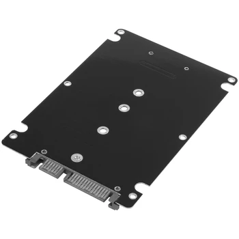 Čierne B + M tlačidlo Zásuvka 2 M. 2 NGFF (SATA) SSD 2,5 SATA Karty Adaptéra s puzdrom
