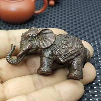 Čistej Medi Čaj Maznáčik Slon Sľubný Zvierat Socha Domáce Dekorácie Bronzová Socha Darček