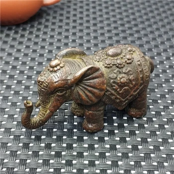 Čistej Medi Čaj Maznáčik Slon Sľubný Zvierat Socha Domáce Dekorácie Bronzová Socha Darček