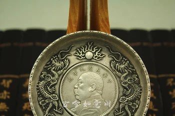 Čína STARÉ Tibetské striebro Čínske Striebro, mince, platne