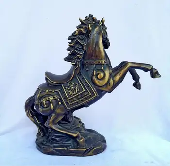 Čína zbierky výtvarné spracovanie mosadz kôň fialová socha