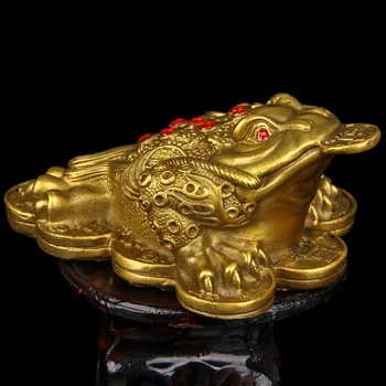 Čínske Feng shui medi Zhaocai dekorácie tri nohy ropucha peniaze ropucha