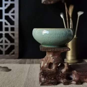 Čínske Kung Fu Teacup Ploché Pohár 2 oz Keramické Crack Dekorácie Šálku Čaju 60ml Ručné Celadon Porcelánu Drinkware Glazúry Keramika
