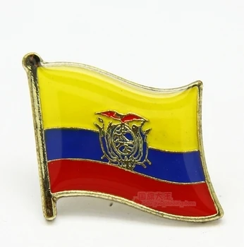 Štátna Vlajka Kovové Klopě Pin Vlajka Pin eguador