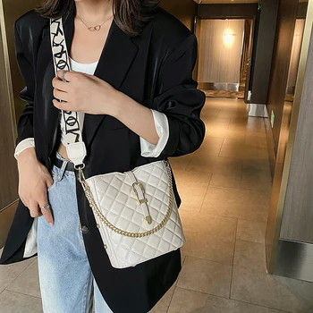 Žena Vedro Vrece 2020 PU Taška cez Rameno Pevnú Reťaz Messenger Taška Peňaženky A Luxusné Kabelky Ženy Tašky Dizajnér Bolsa Feminina