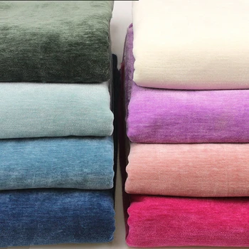 Ženilkové opony handričkou obyčajný farebný flanelové handričkou gauč kryt príručka domáci textil, textílie 2,8 m šírka a dĺžka 1m R132