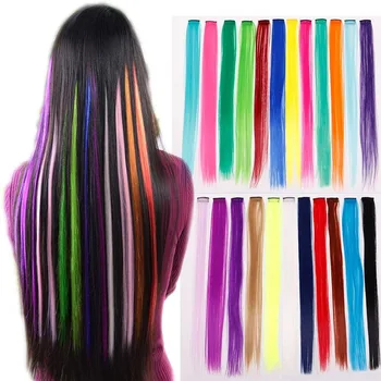 Ženy Dlho Multi Color Predlžovanie Vlasov Rovno Syntetické Klip Vrkoč Vlasy Braider Buchta Maker Pokrývku Hlavy Vlasy Príslušenstvo