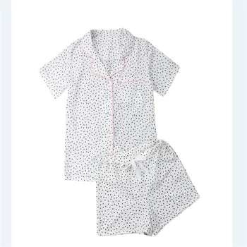 Ženy, Pyžamá Sady Letných Krátky Rukáv Košele+Nohavice, Oblečenie Pre Voľný Čas Sleepwear Župan