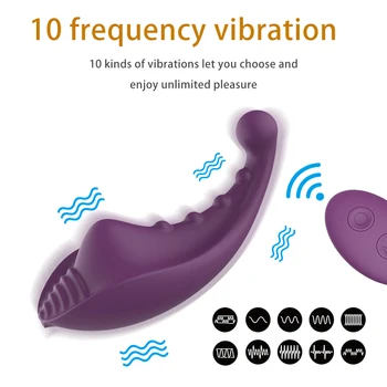 Ženy Vibračné Nohavičky 10 rýchlostné Vibračné Vajíčko Stimulátor Klitorisu Bezdrôtové Diaľkové Ovládanie G-spot Klitoris Masér Dospelých, Sexuálne Hračky