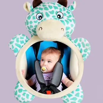 Žirafa Baby Auto Reverse Bezpečnostné Pásy Nastaviteľné Spätné Zrkadlo Auta Zadné Sedadlá Bezpečnostné Zrkadlo Pre Batoľa Deti
