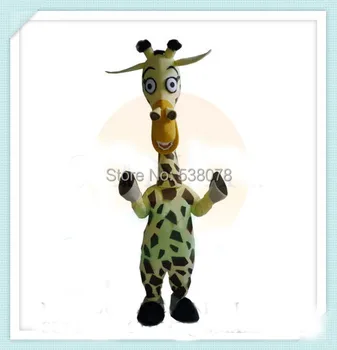 Žirafa Maskot Kostým pre Dospelých Veľkosť Žirafa Mascotte Mascota Maškarný Fit SW1207